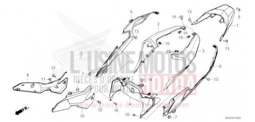 REAR COWL CB750AP de 2023
